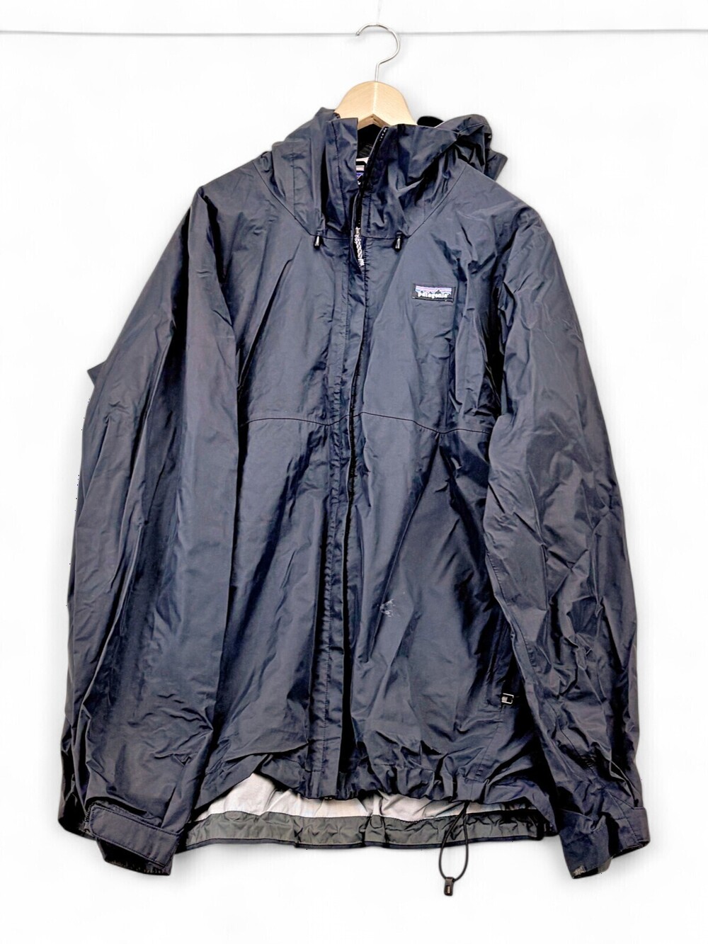 Patagonia Men's Hooded Windbreaker Jacket XL Black